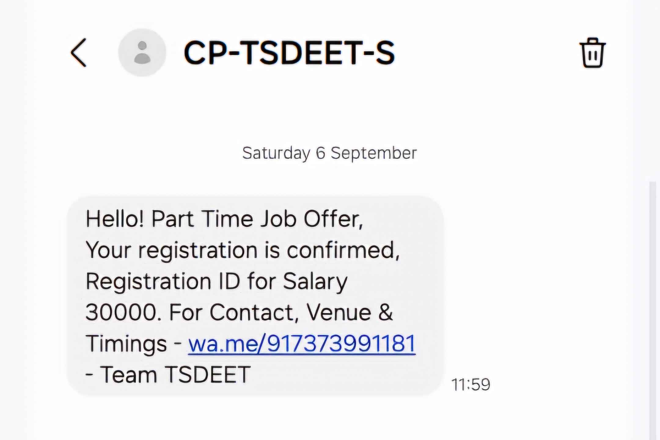 Fraud Alert